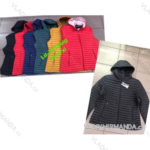 Bunda jarná slabá dámska nadrozmer (3XL-7XL) LIBLAN HKW22LD-7218