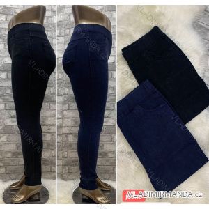 Nohavice jeans džegíny dlhé dámske nadrozměr (4XL-7XL) TURECKÁ MÓDA TMWL2133007/D