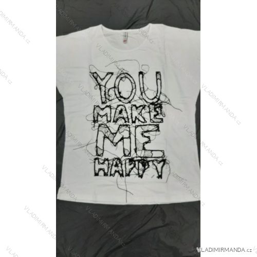 Tričko krátky rukáv dámske nadrozmer (2XL-4XL) TURECKÁ MÓDA TMWG22G1259