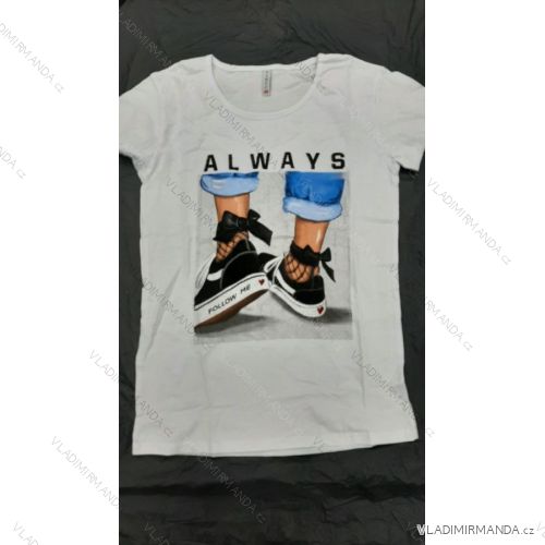 Tričko krátky rukáv dámske (M-XL) TURECKÁ MÓDA TMWG22G1240
