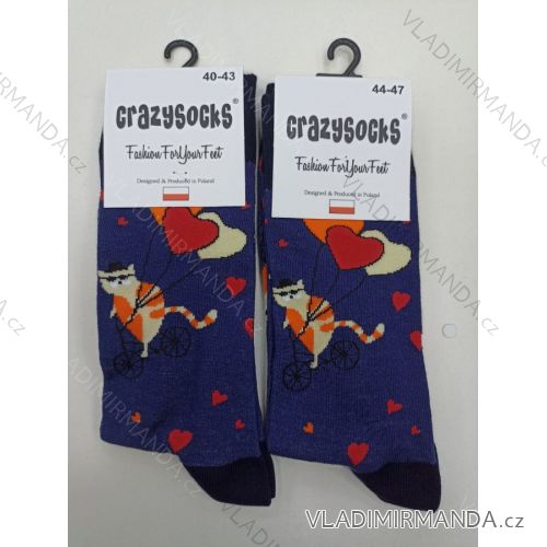 Ponožky veselé valentín pánske (40-47) POLSKÁ MÓDA DPP22029