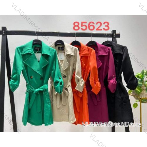 Kabát jarný dámsky (S/M ONE SIZE) TALIANSKA MÓDA IMM2285623