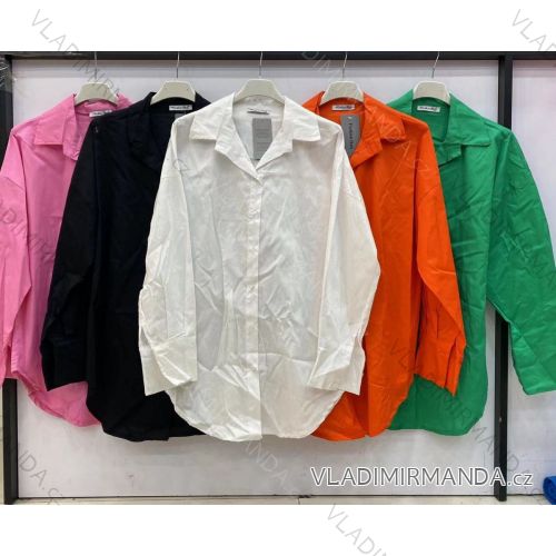 Košeľa dlhý rukáv dámska (M/L ONE SIZE) TALIANSKA MÓDA IMWE22195