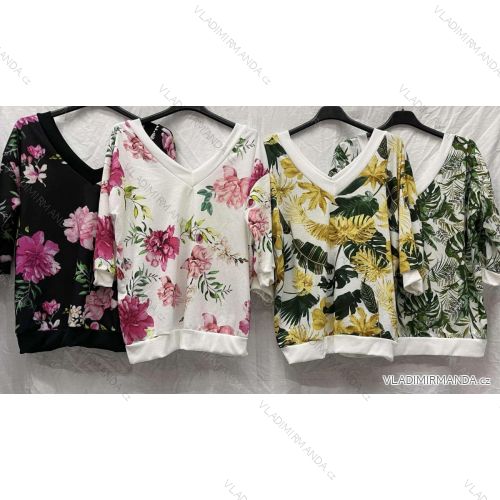 Mikina dlhý rukáv dámske (S/M ONE SIZE) TALIANSKA MÓDA IMWM22314