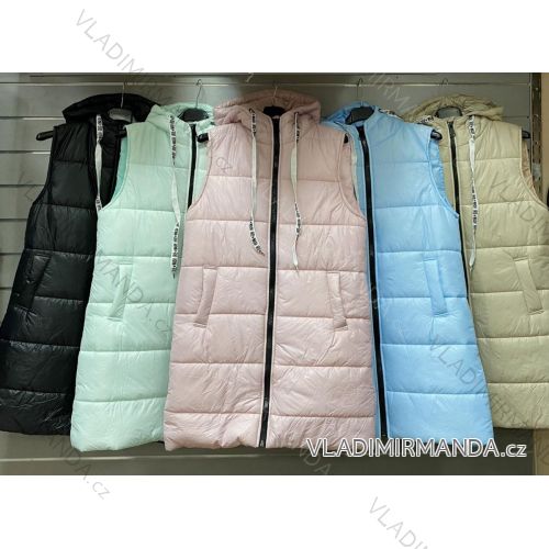 Vesta s kapucňou dámska (S/M ONE SIZE) TALIANSKA MÓDA IMWG22318