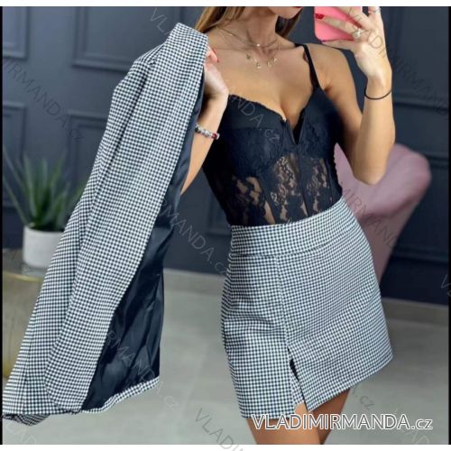 Súprava elegantné sako a sukňa dámska (S-XL) TALIANSKÁ MÓDA IMWA22293