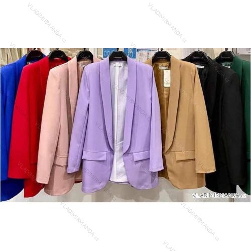 Sako elegantný dlhý rukáv dámske (S-XL) TALIANSKÁ MÓDA IMWL22388