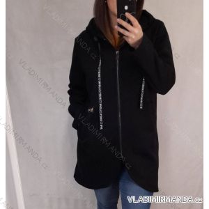 Kabát dlhý rukáv dámska nadrozměr (XL / 2XL ONE SIZE) TALIANSKA MODA IM421ELA