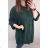 Košeľa oversize dlhý rukáv dámska nadrozmer prúžok (2XL/3XL ONE SIZE) TALIANSKA MÓDA IM422107