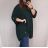 Košeľa oversize dlhý rukáv dámska nadrozmer prúžok (2XL/3XL ONE SIZE) TALIANSKA MÓDA IM422107
