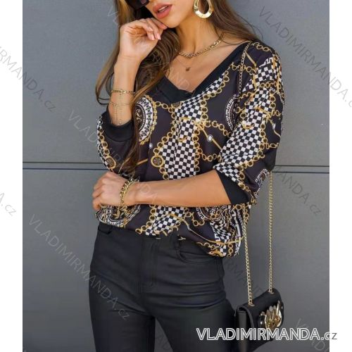 Tričko/tunika 3/4 rukáv dámsky (S/M ONE SIZE) TALIANSKA MÓDA IMWM22499