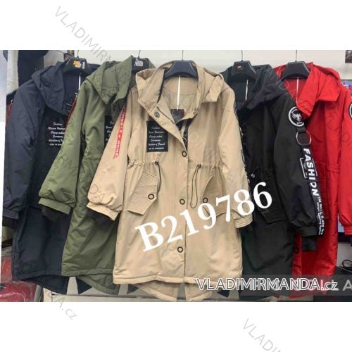 Bunda s kapucňou dámska (M-2XL) POLSKÁ MÓDA PMWB22001