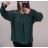 Tunika / blúzka dlhý rukáv dámska nadrozměr (3XL / 4XL ONE SIZE) TALIANSKÁ MÓDA IMWQ21216 biela