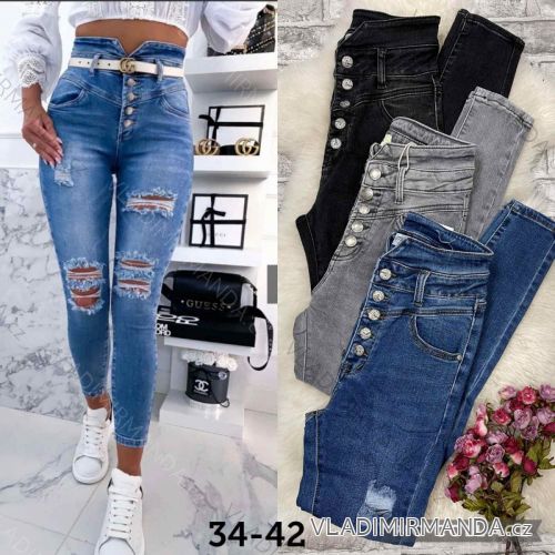 Rifle jeans dlhé dámske (34-42) JEANS JAW22583