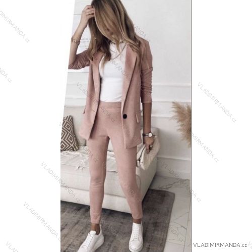 Súprava elegantné sako a nohavice dámska (S-XL) TALIANSKA MÓDA IMWB22591