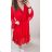 Šaty dlhý rukáv dámske nadrozmer (XL/2XL ONE SIZE) TALIANSKA MÓDA IMWQ21243