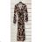 Šaty elegantný dlhý rukáv dámske (S/M ONE SIZE) TALIANSKA MÓDA IMWK22031