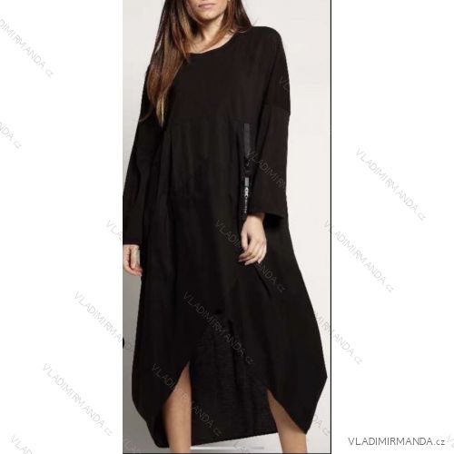 Šaty oversize dlhý rukáv dámske nadrozmer (4XL/5XL ONE SIZE) TALIANSKA MÓDA IMWK22FL50650