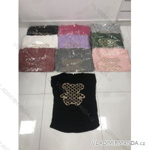Tričko krátky rukáv dámske (M-XL) TURECKÁ MÓDA TMWG21G12554/D