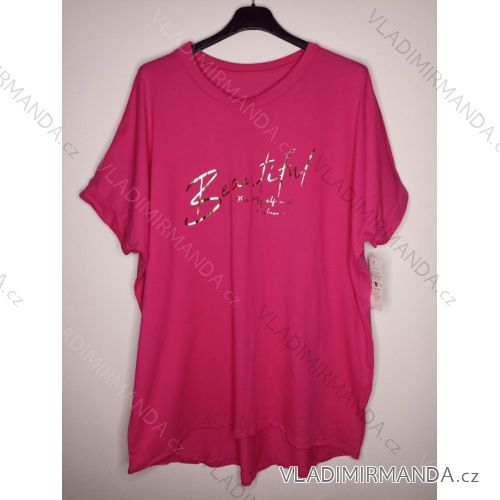Tunika krátky rukáv dámska nadrozmer (4XL/5XL ONE SIZE) TALIANSKA MODA IMB22503