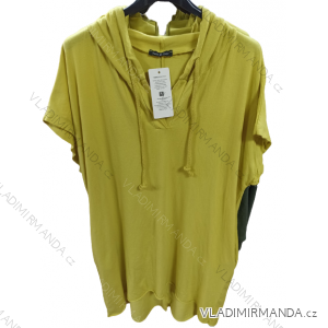 Šaty mikinové krátky rukáv dámske (L/XL ONE SIZE) TALIANSKA MÓDA IMP22015