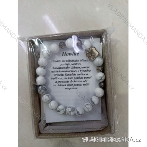 Náramok howlite dámsky (ONE SIZE) BIŽUTÉRIA BIZ22008