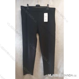 Nohavice  elegantné dlhé slabé dámske nadrozměr (5XL-7XL / čierna)  SMI22A-104
