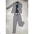 Súprava elegantné sako a nohavice dámska (2XL-6XL) TALIANSKA MÓDA IMWA22682 čierna 6XL