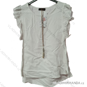 Tričko s príveskom krátky rukáv dámske (S/M ONE SIZE) TALIANSKA MÓDA IMM22225