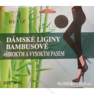 Legíny dlhé dámske bambusové (m-3XL / čierne) RUYIZ YB-9312