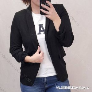 Sako tenké jarné dlhý rukáv dámske (S / M ONE SIZE) TALIANSKÁ MÓDA IMD21755