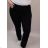 Rifle jeans dámske nadrozmerné s gumou v páse (40-52) SMILING SAL22W856 Čierna 44