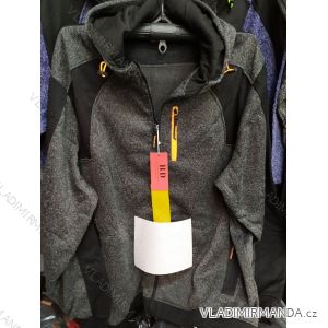 Mikina na zips s kapucňou pánska nadrozmerná (4XL-7XL) HKD HKD20HD-517
