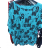 Tunika oversize krátky rukáv dámska (2XL/3XL ONE SIZE) TALIANSKA MÓDA IMB22051