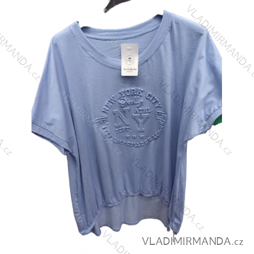 Tunika zaväzovací krátky rukáv dámska (L/XL ONE SIZE) TALIANSKA MÓDA IMB22053