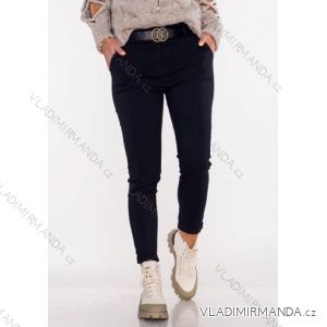 Nohavice dlhé strečové dámske (S-2XL) TALIANSKA MÓDA IMWA221280