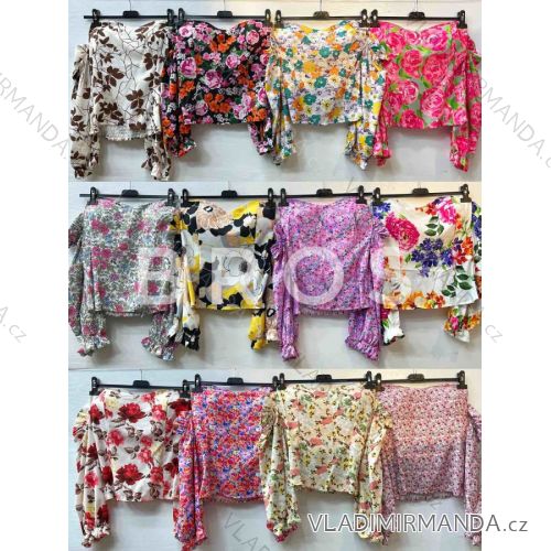Top carmen dlhý rukáv dámska (S/M ONE SIZE) TALIANSKA MÓDA IMWG221470