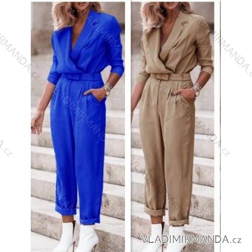Overal dlhý elegantný dlhý rukáv dámsky (S/M ONE SIZE) TALIANSKA MÓDA IMWB221389