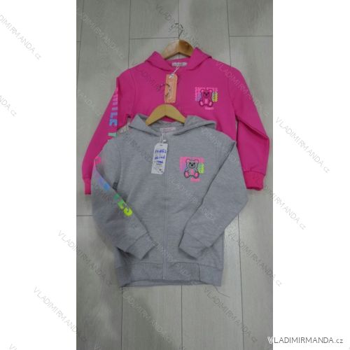 Mikina s kapucňou na zips dlhý rukáv dorast dievčenské (134-164) GRACE GRA2210462