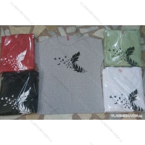Tričko krátky rukáv dámske nadrozmer (2XL-4XL) TURECKÁ MÓDA TMD22063