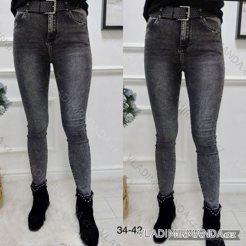Rifle jeans dlhé dámske (34-42) JEANS JAW22BK269
