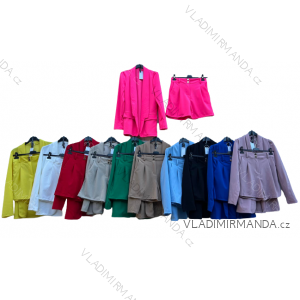 Súprava/komplet elegantné sako a kraťasy dámska (S/M ONE SIZE) TALIANSKA MÓDA IMD22305