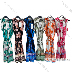 Šaty letné bez rukávu dámske (S/M ONE SIZE) TALIANSKA MÓDA IMM22385