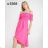Šaty carmen přes ramena letní  dámské (S/M ONE SIZE) ITALSKÁ MÓDA IMM23M5368