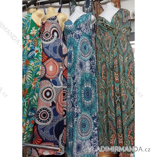 Šaty dlhé elegantné icecool bez rukávov dámske (S-XL) TALIANSKA MODA IMB22104