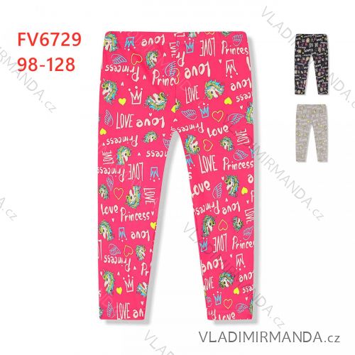 Legíny trojštvrťové detské dievčenské (98-128) KUGO FV6729