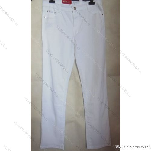 Nohavice plátené dámské (30-42 / Bila) Sunbird SX57888B