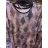 Tunika krátky rukáv dámska nadrozmer (XL/2XL/3XL ONE SIZE) TURECKÁ MODA TME22007
