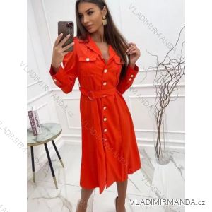 Šaty košeľové dlhý rukáv dámske (S/M ONE SIZE) TALIANSKA MÓDA IMWA221514