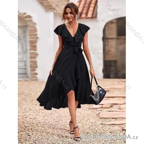 Šaty letné elegantné bez rukávov dámske (S/M ONE SIZE) TALIANSKA MÓDA IMD22351